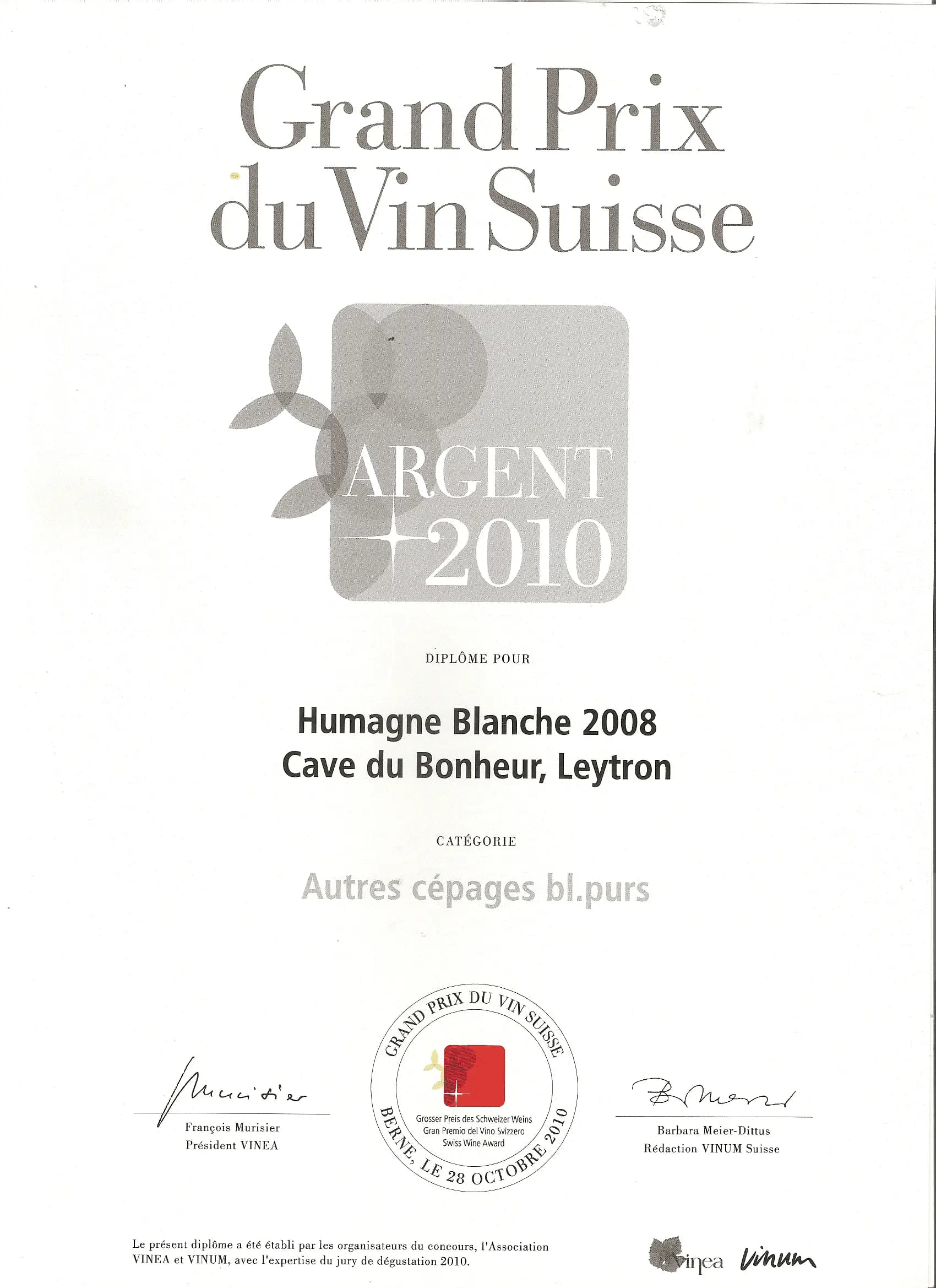 Grand Prix du Vin Suisse - Image 1